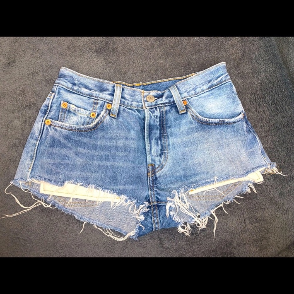 Levi’s 501 blue jean shorts